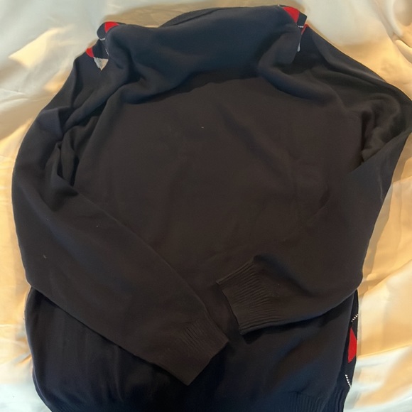 LIKE NEW CASHMERE Bobby Jones Classic Argyle Plaid Sweater 100% Merino Wool - Picture 4 of 7